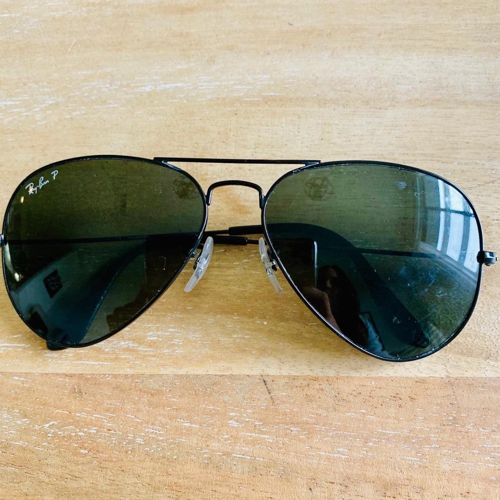 Black Polarized Ray Ban Aviators